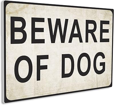 hk studio beware of dog 标志带轻质篮板 25.4 厘米 x 36.